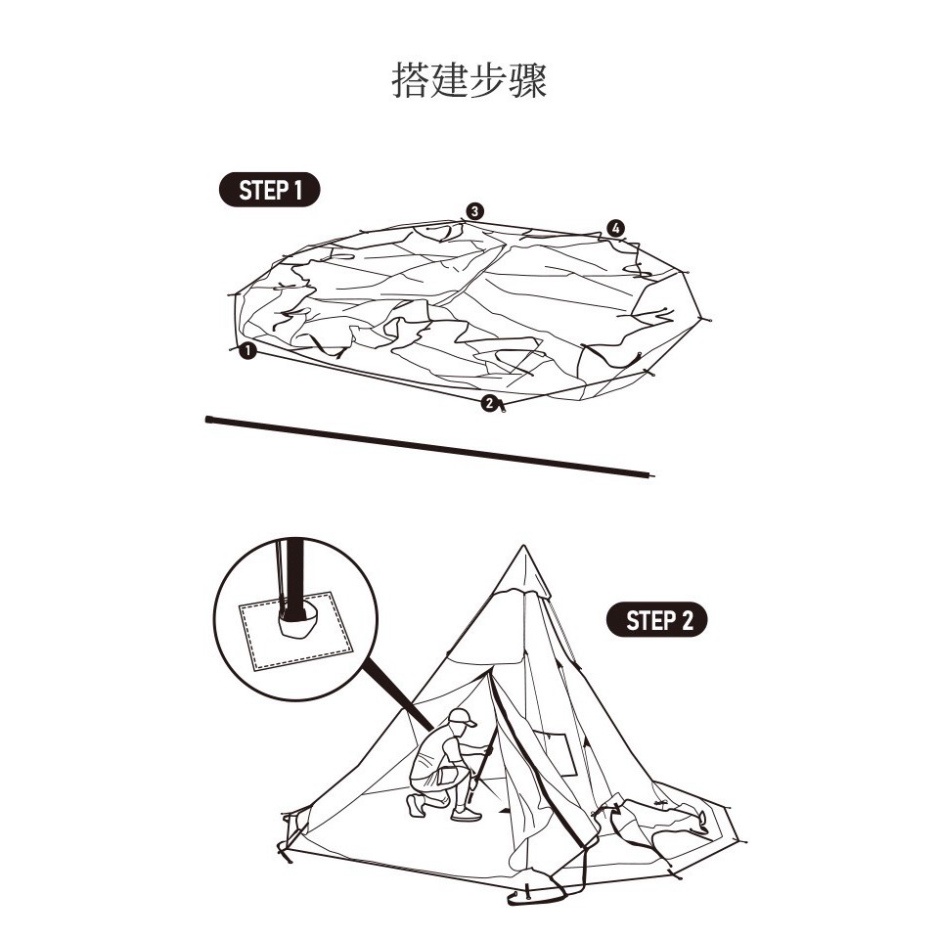 Lều mông cổ cắm trại glamping 5-8 người NatureHike NH20ZP005