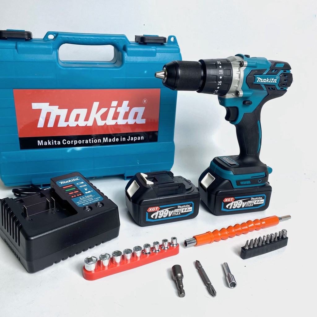 Máy siết bulong Makitta dùng - Pin 199V - Không chổi than Pin 10 Cell