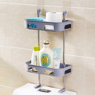Kệ Nhà Tắm 2 Tầng Đa Năng, Kệ Nhựa Gắn Trên Nắp Bồn Cầu
