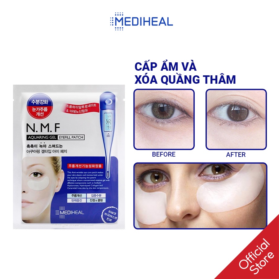 [Nhập mã COSMH22 giảm 8%] Mặt Nạ Cấp Ẩm Cho Mắt Mediheal N.M.F Aquaring Gel Eye Fill Patch Hộp 5 Túi [K32]