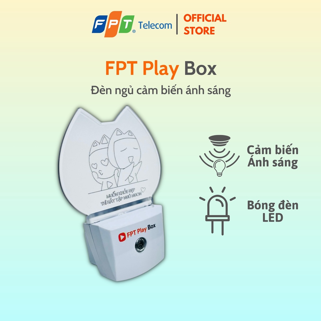 Đèn ngủ cảm biến ánh sáng FPT Play Box