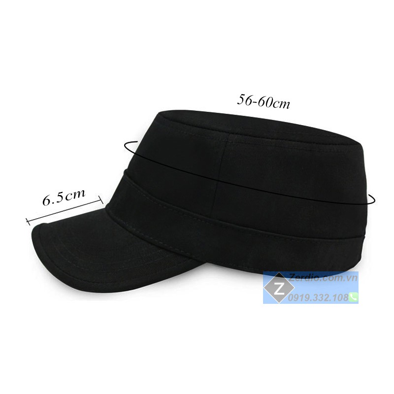 Mũ lưỡi trai nam nữ chóp vuông đen trơn cao cấp cho nam và nữ phong cách thời trang tối giản - M30