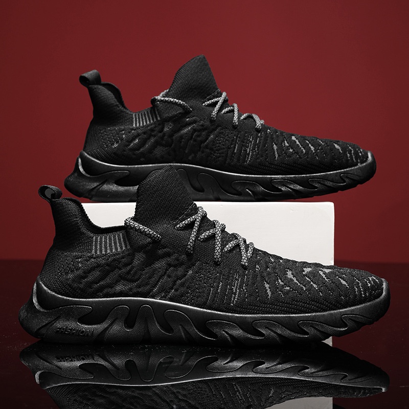 Giày Sneaker Mùa Hè 2022 Bằng Vải Dệt Thoáng Khí Họa Tiết Hổ Phong Cách Mới Cho Nam