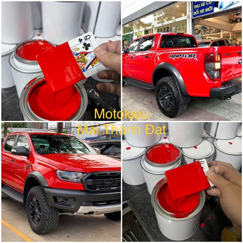 Sơn Màu Đỏ Tự Bóng 2K Ford Raptor ( Sơn oto - xe máy ) Đóng lon 1kg