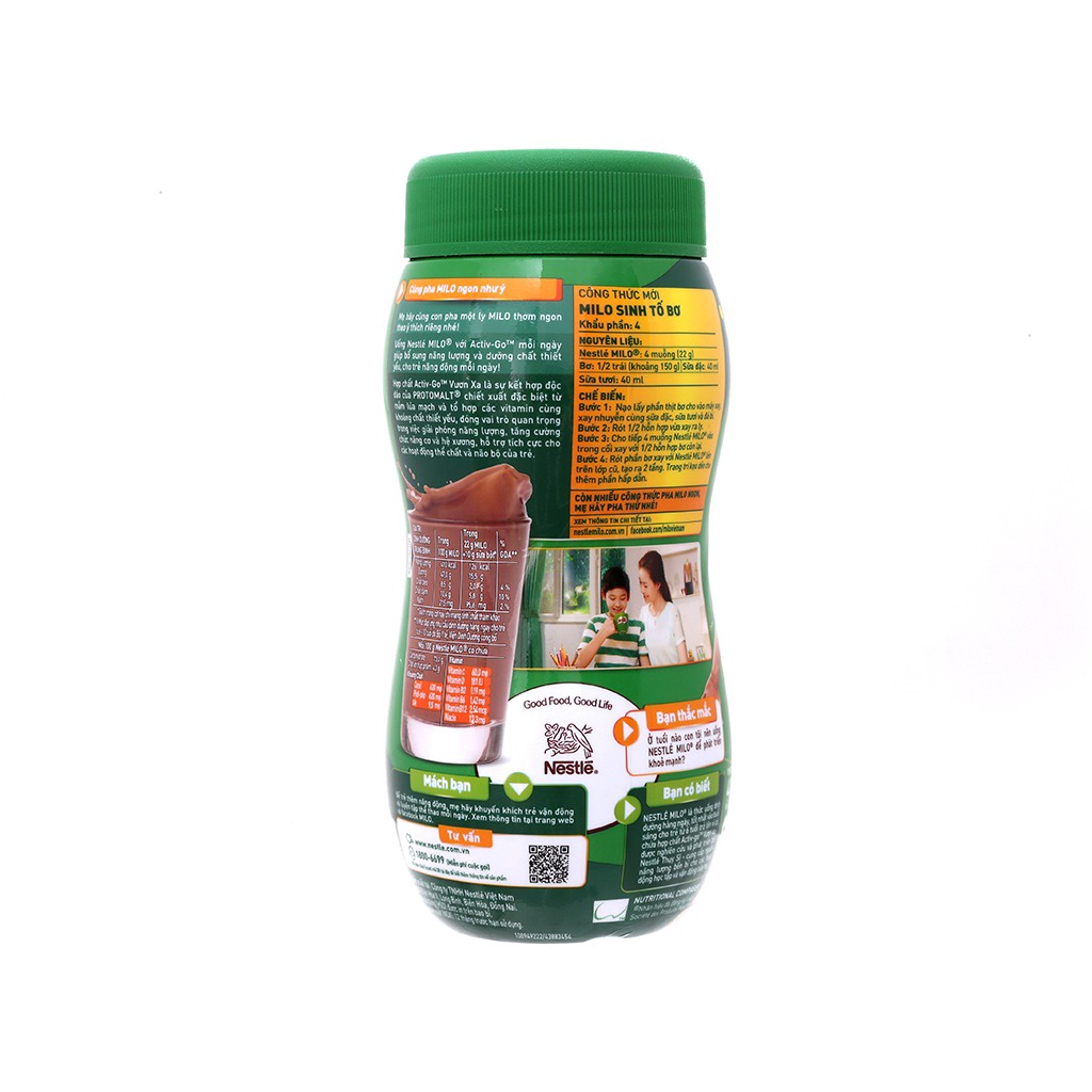 Milo Bột/ Thức Uống Lúa Mạch Milo Active Go Hộp 400g