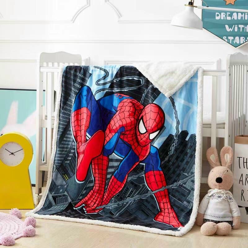 Chăn Lông Cừu Cho Bé,Chăn Mùa Đông Trẻ Em 5D Mềm Ấm Nhập Khẩu Size 95x135cm Nặng 600g