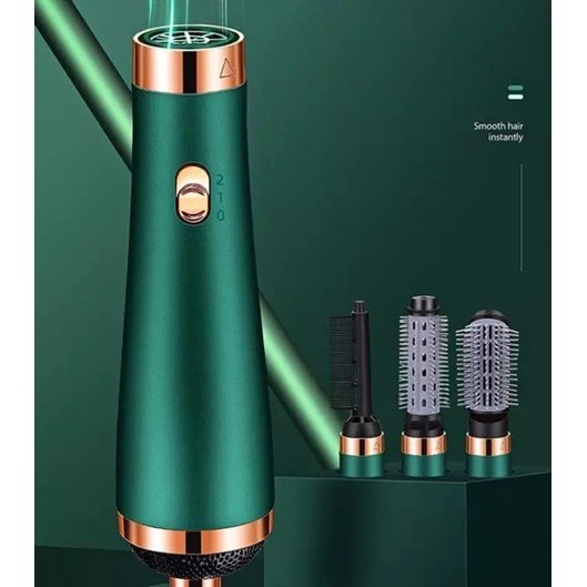 Máy sấy tóc tạo kiểu uốn xoăn cup đa năng 4 trong 1, công suất lớn,ko gây hư tổn, tặng kèm 3 đầu uốn