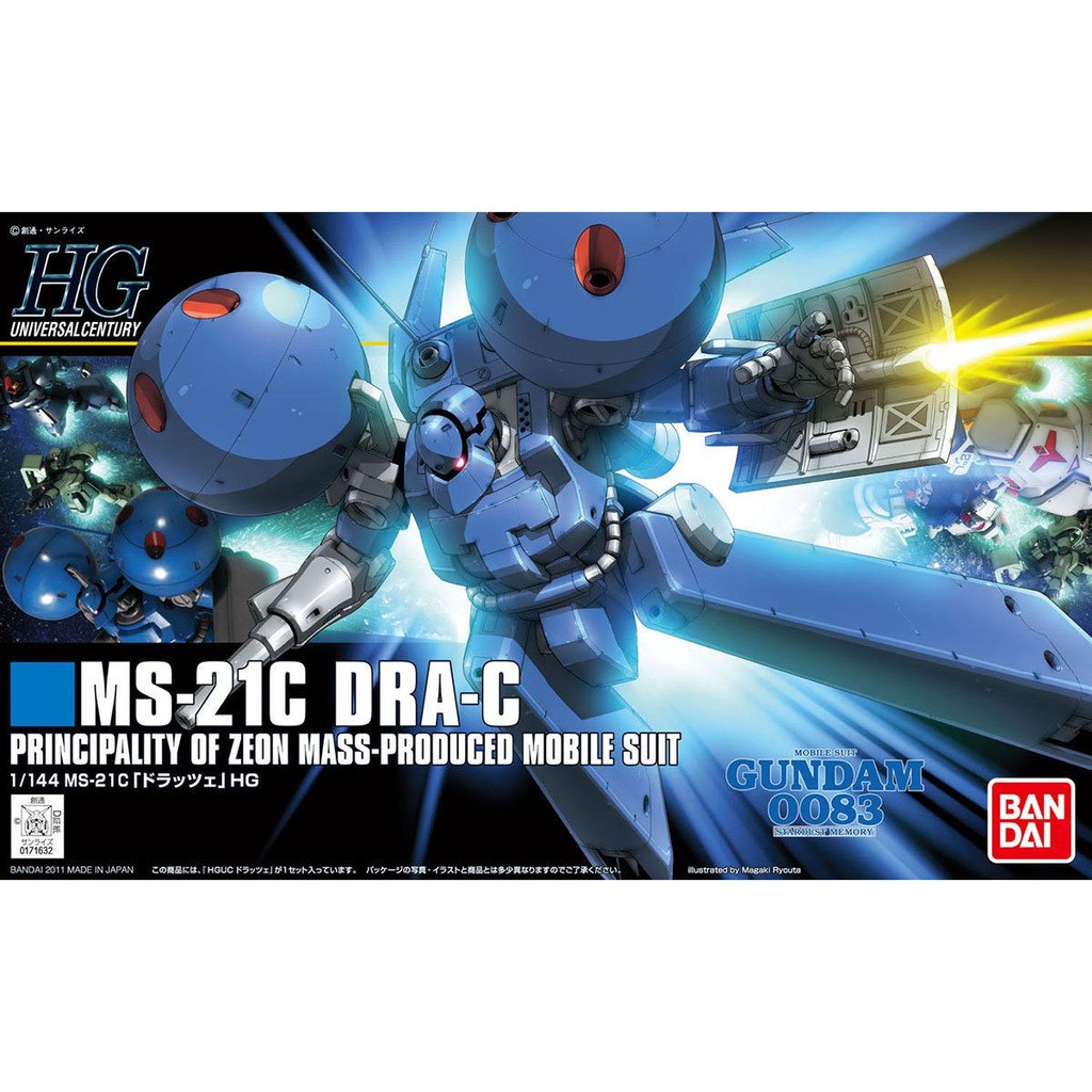 Mô Hình Gundam Bandai HG 133 DRA-C 1/144 MS Gundam 0083 Stardust Memory [GDB] [BHG]