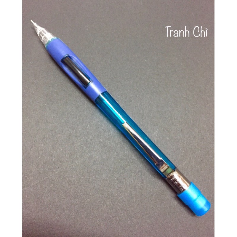 Bút chì kim bấm Pentel Quicker Clicker 0.5mm Nhật Bản bấm giữa thân PD345 | viết chì gôm to