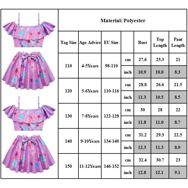 Bộ Đồ Bơi Hai Mảnh Họa Tiết Hoa Phong Cách Công Chúa Dành Cho Bé Gái