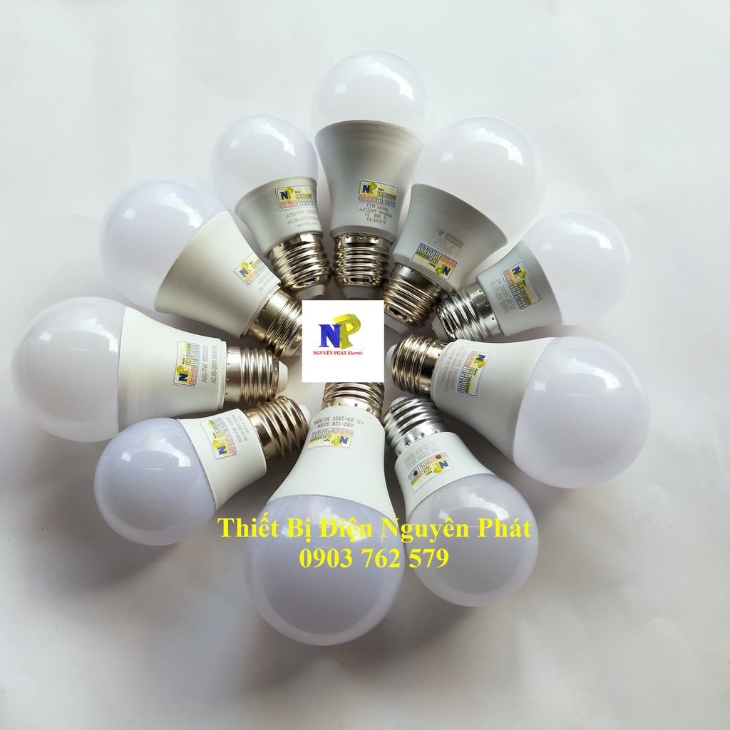 Bóng Đèn Led Bulb Kín Nước 5w Ánh Sáng Trắng/Vàng