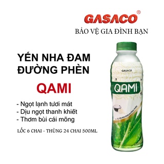 Yến nha đam đường phèn QAMI lốc 6 chai Gasaco