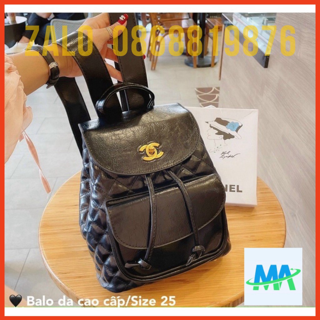 Balo thời trang Channeo Da Bóng Cao Cấp❣️freeship❣️ balo thờ trang