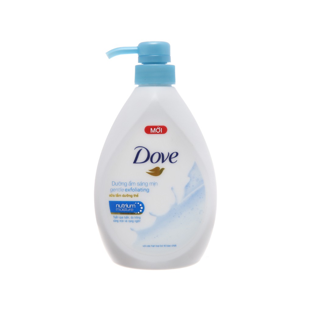 Sữa tắm có hạt Dove dưỡng ẩm sáng mịn (527ml)