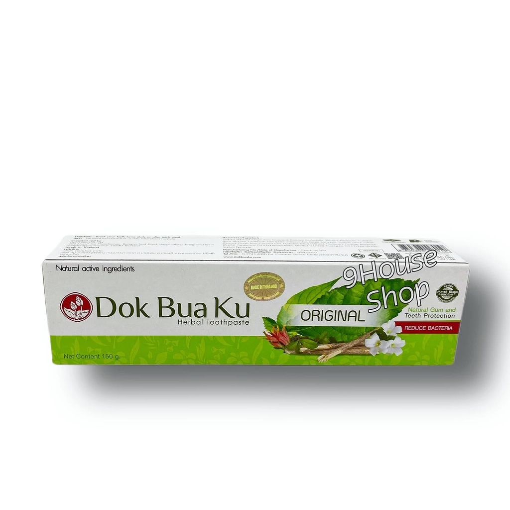(150g) Kem đánh răng Dok Bua Ku Twin Lotus Thái Lan