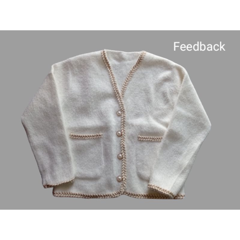 (SẴN) Áo khoác cardigan len lông thỏ phong cách Hàn Quốc (Ảnh feedback ở cuối) | BigBuy360 - bigbuy360.vn