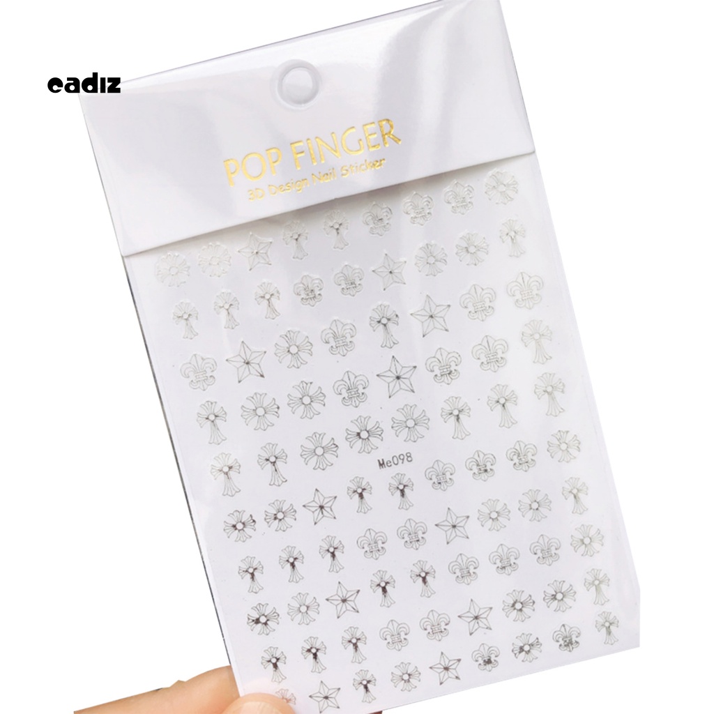 Phụ Kiện Miếng Dán Trang Trí Móng Tay Hình Chữ Thập