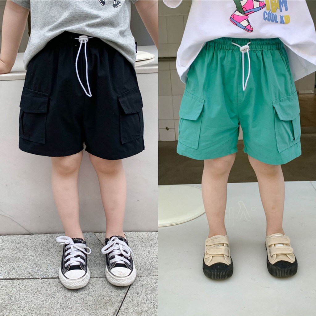 [QB189]  Quần short bé trai 2 túi sz 80-140, chất liệu cotton, hàng nhập cao cấp