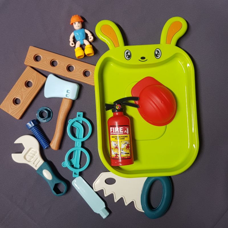 Khay đồ chơi dụng cụ sửa chữa, cứu hoả A380-218