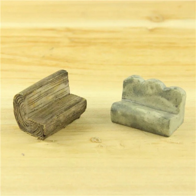 Phụ kiện chậu kiểng(ghế công viên)