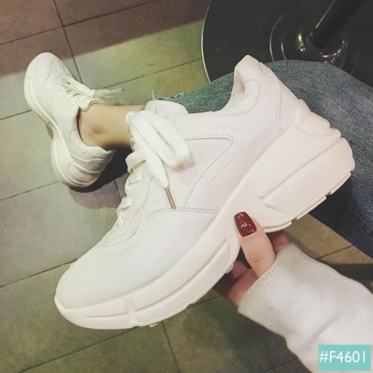 ( Bão Sale ) , Giày Sneaker Trắng Hàn Quốc Hot Nhất, Giày Tăng Chiều Cao Nam Nữ, Giày Cặp ! NEW ⁶ ' ( ཻ ' ⚡ !