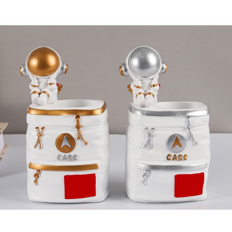 Giá Đỡ Bút Hình Phi Hành Gia Phong Cách Bắc Âu Sáng Tạo Trang Trí Bàn Học