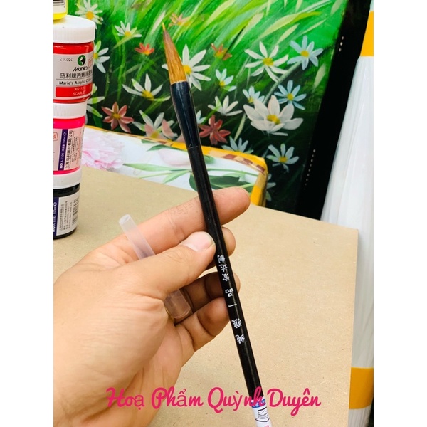Cọ thư pháp, kim tuyến, màu vẽ trang trí dừa tết