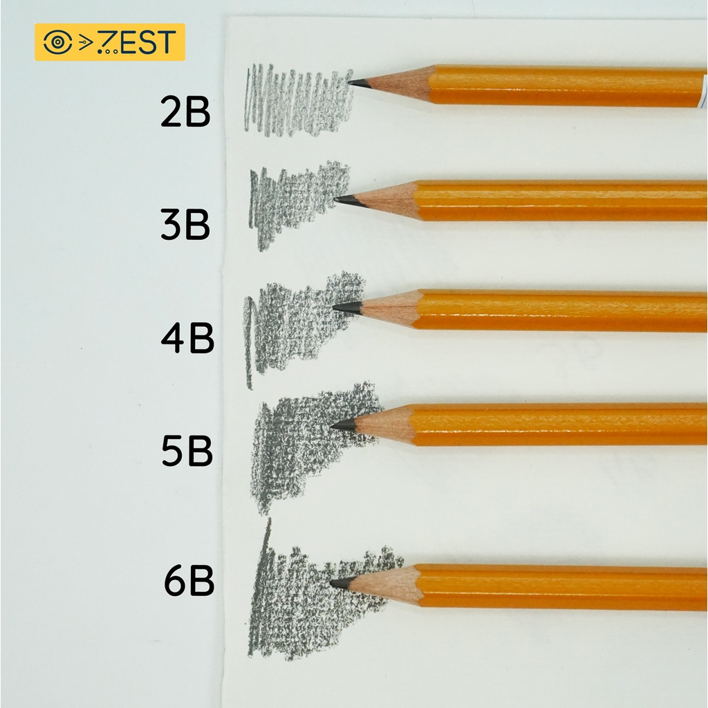 Bút chì KOH-I-NOOR 1500 HB/ 2B/ 3B/ 4B/ 5B/ 6B - CHÍNH HÃNG