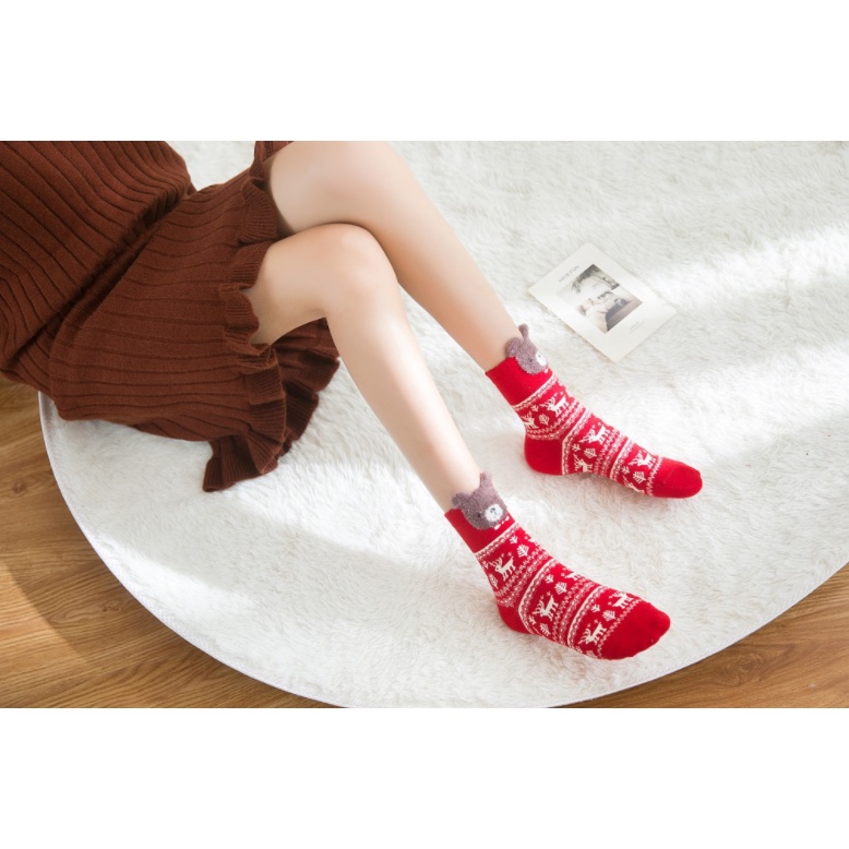 📛 RẺ VÔ ĐỊCH 📛 tất nữ, vớ nữ cao cổ họa tiết giáng sinh noel xinh xắn, dễ thương