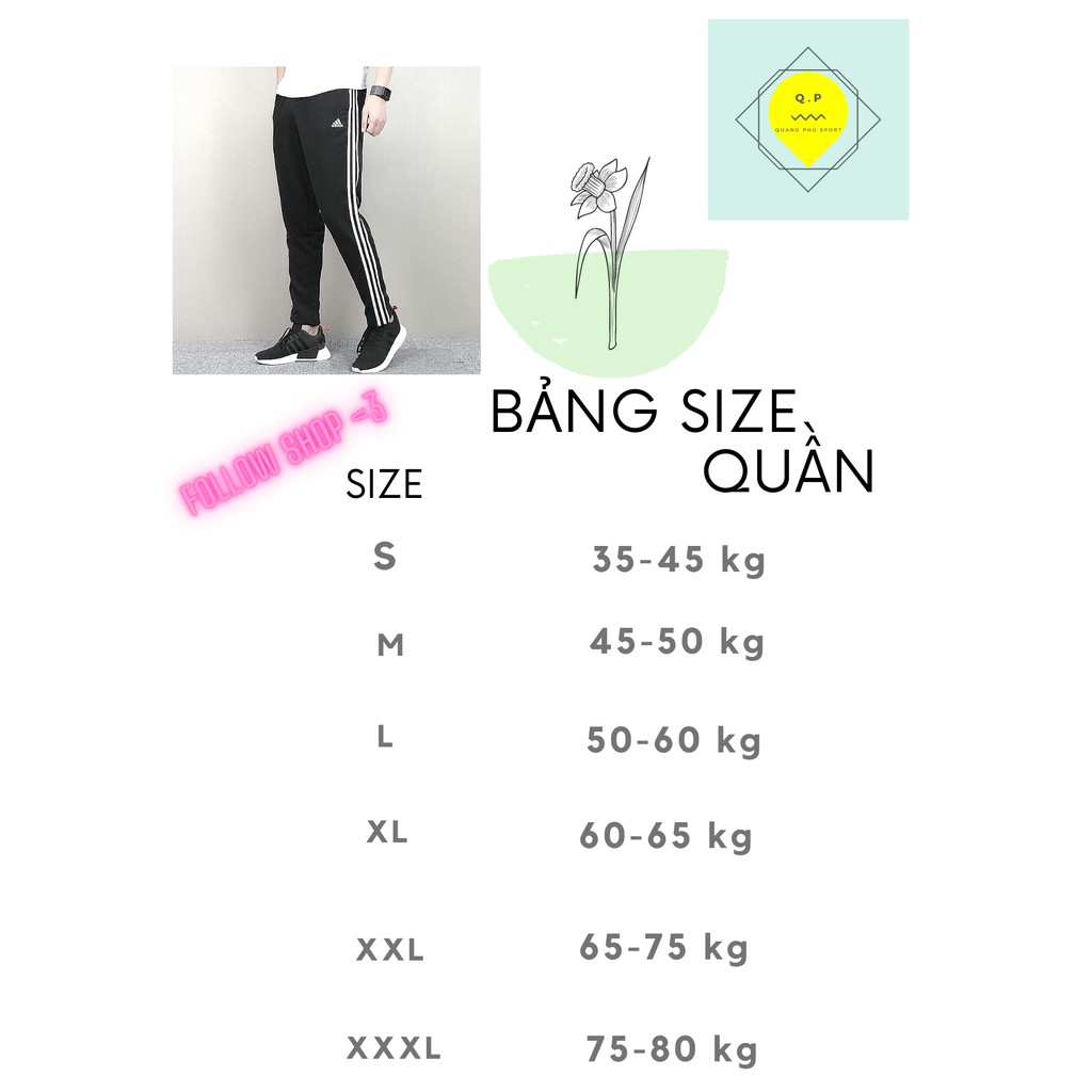 [NEW] Quần JOGGER nam nữ thể thao 3 SỌC