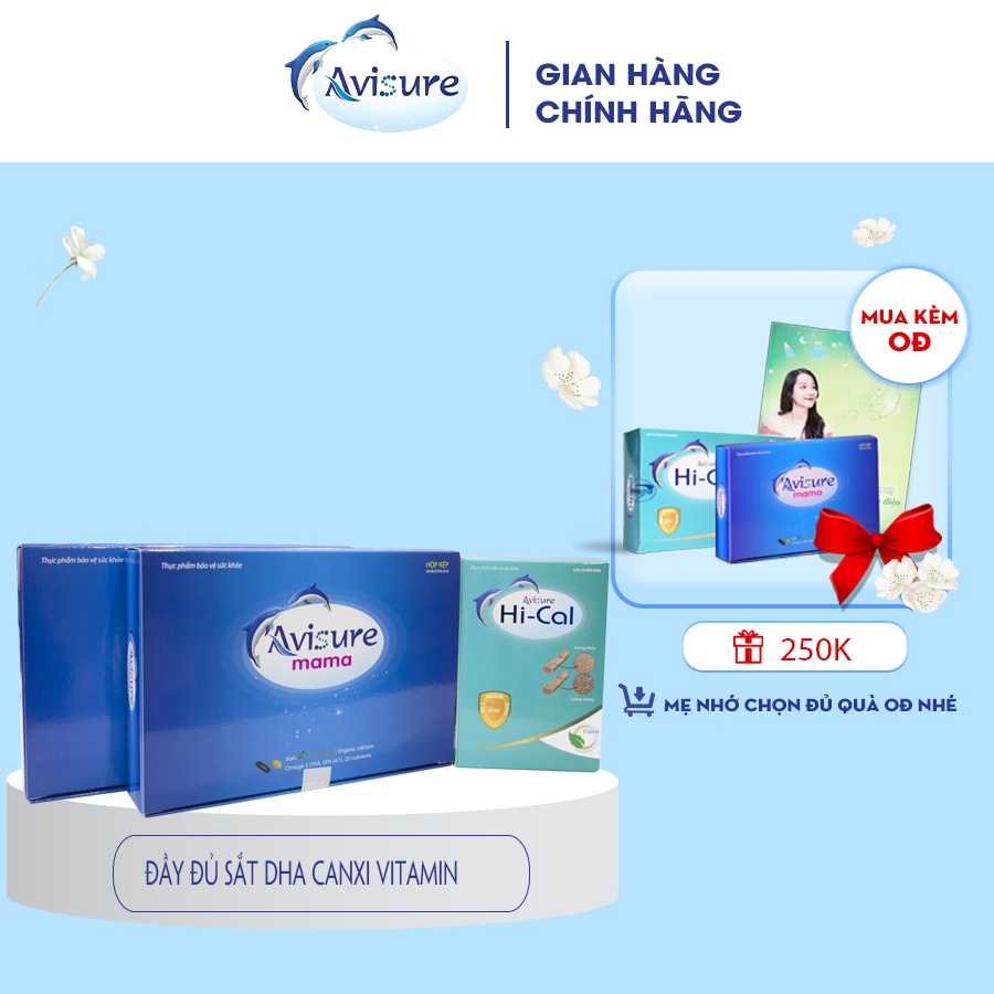 Combo 2 Mama 1 Hical đầy đủ dưỡng chất canxi cho mẹ bầu - Avisure