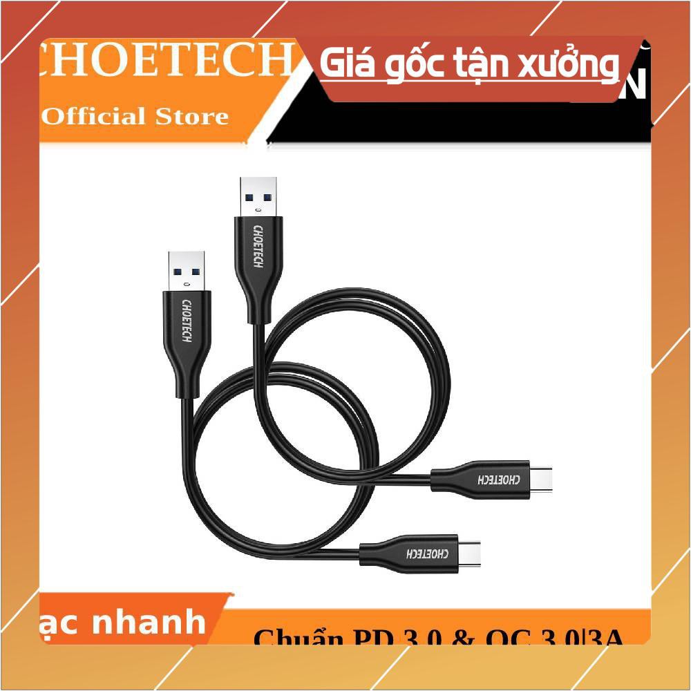 (Mua 1 tặng 1) Dây cáp sạc nhanh PD Type-C dài 1m hiệu CHOETECH MIX00062 cho điện thoại / Macbook - Hàng chính hãng