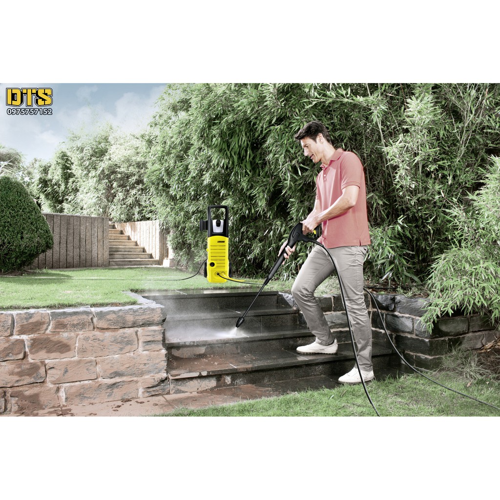 ⚜️FREESHIP⚜️ 10m Dây áp lực máy rửa xe Karcher - Dây phun thay thế máy xịt rửa áp lực Karcher K2 - K7 (1 đầu nối nhanh &