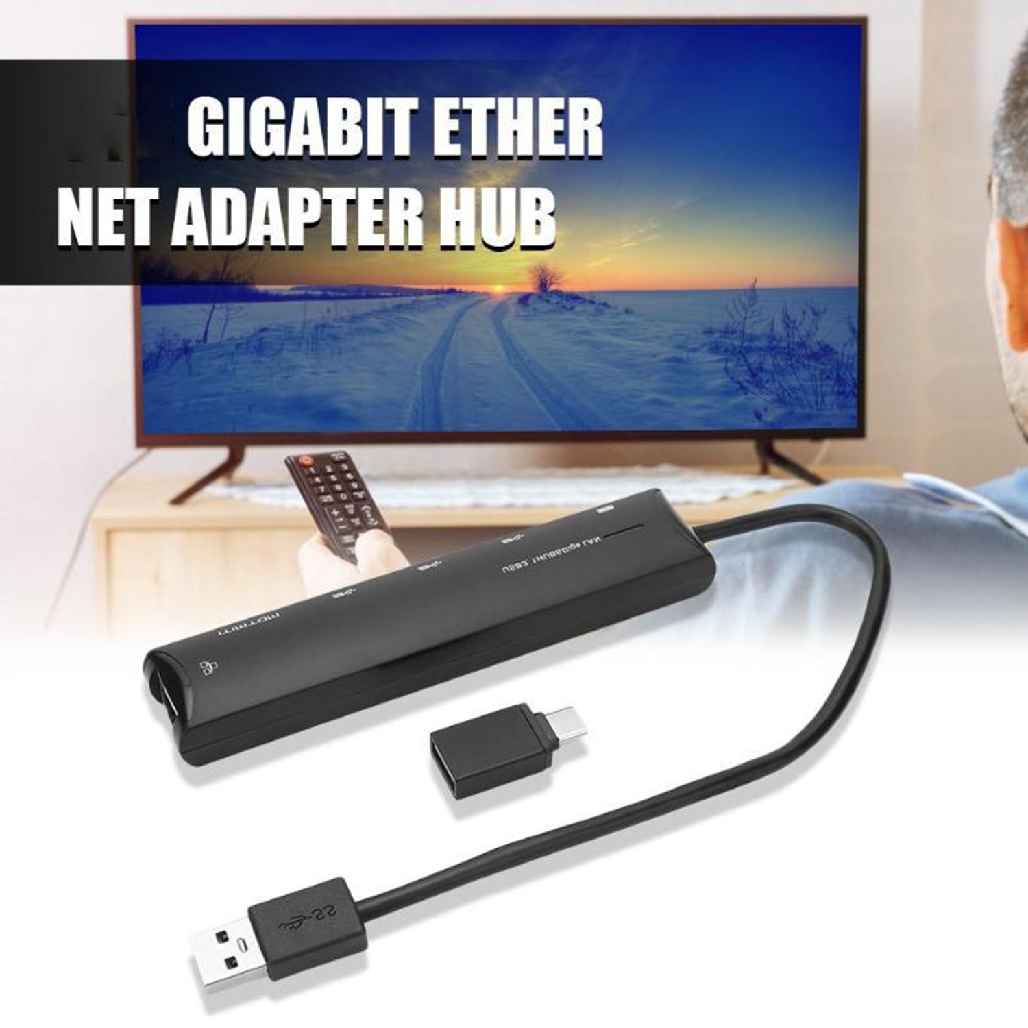 Bộ Chuyển Đổi Usb 3.0 Sang Rj45 1000mbps Cho Xiaomi Mi Box 3 / S 4 4c Se | BigBuy360 - bigbuy360.vn