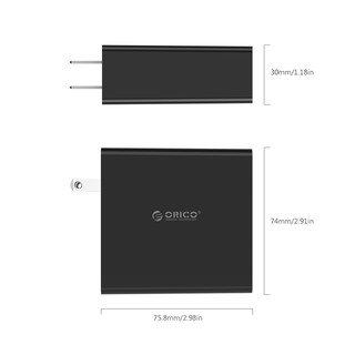 Sạc điện thoại USB Orico DCW-4U - 4 cổng 2.4A
