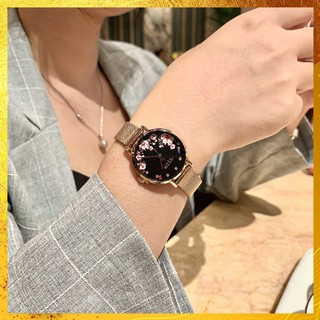 Đồng hồ nữ JA-1164 Julius Hàn Quốc dây thép mặt hoa limited