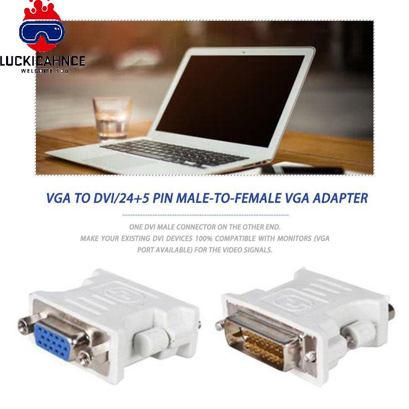 Đầu Chuyển Đổi Vga Sang Dvi D / 24 + 1 Pin Male Sang Vga Female