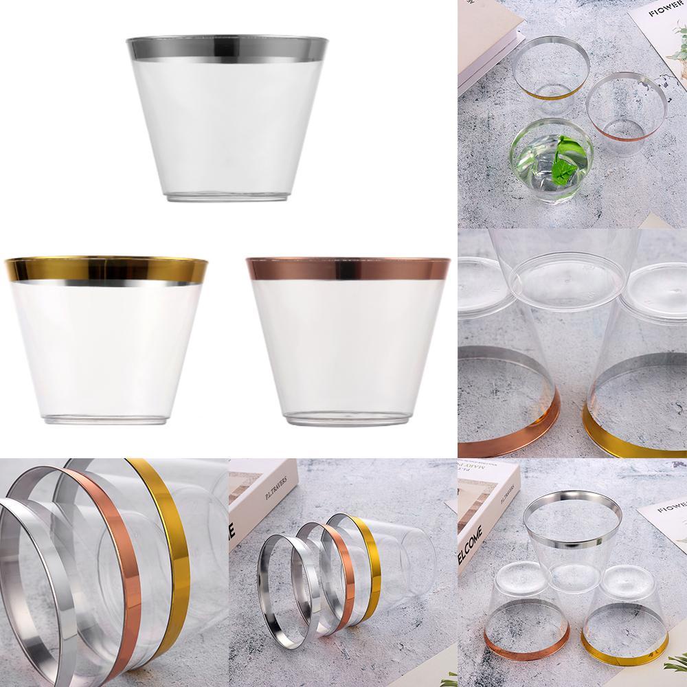 Bộ 10 / 20 / 30 Cốc Nhựa Đựng Hoa Hồng Xinh Xắn|Ly Rượu Trong Suốt Trang Trí Tiệc Sinh Nhật