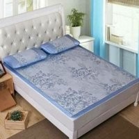 Chiếu lụa + 2 vỏ gối điều hòa mát lưng cho cả gia đình có 1m6*2m >>