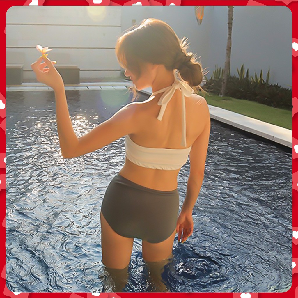 Đồ Bơi Bikini Hai Mảnh Dáng Yếm Hàn Quốc Cao Cấp | BigBuy360 - bigbuy360.vn