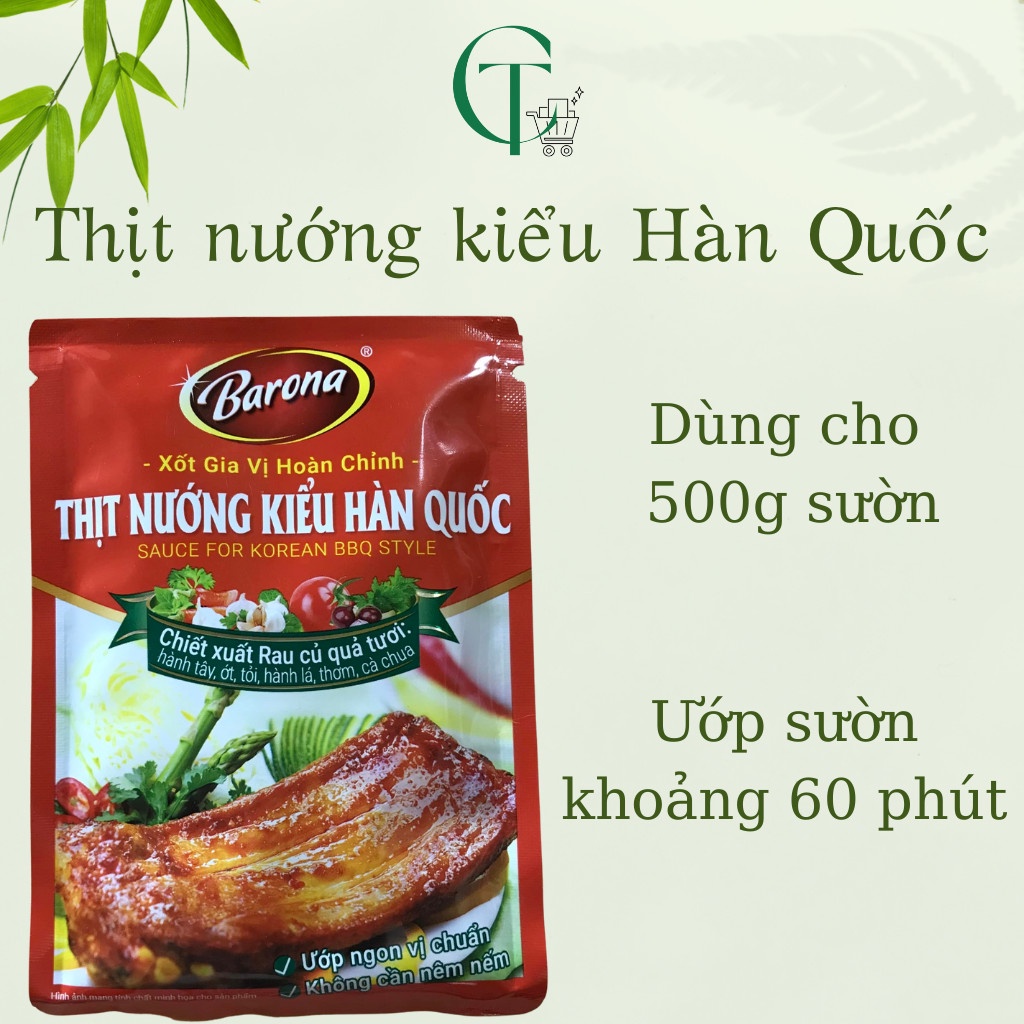 Xốt gia vị hoàn chỉnh Barona 80g ướp ngon chuẩn vị không cần nêm nếm