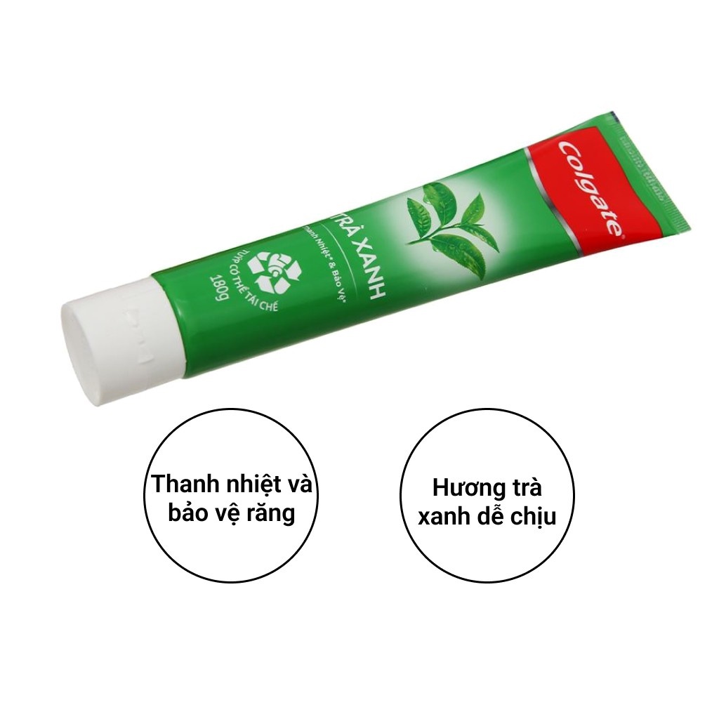 Combo 2 Kem Đánh Răng Colgate Hương Trà Xanh 180 Gram / Hộp