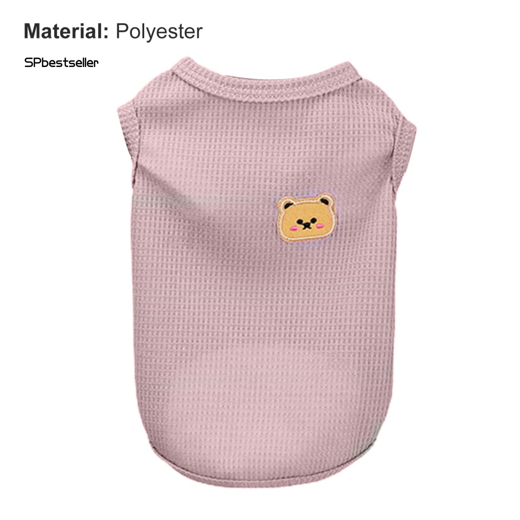 Áo Thun Polyester Cổ Tròn In Hình Gấu Thời Trang Mùa Xuân Cho Cún Cưng