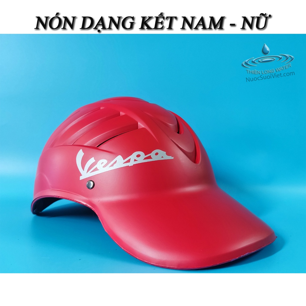 Nón Bảo Hiểm Dạng Kết Tem Vespa - Phù Hợp Nam Nữ Thời Trang