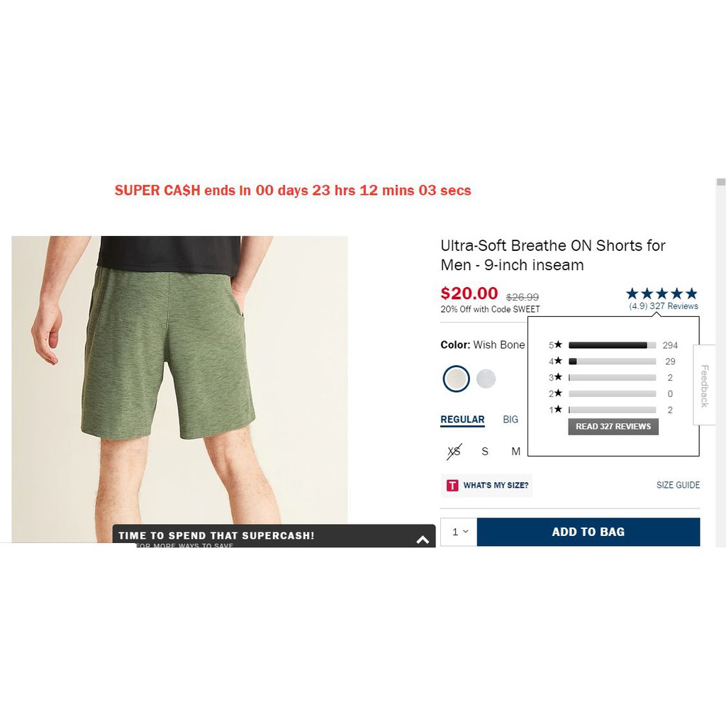 XIÊU [85-95kg]OLD NAVY ULTRA SOFT BREATHE ON SHORT CHÍNH HÃNG-#391739 . New 2020 20 2020 NEW 2020 new new ♚ ˇ - * -