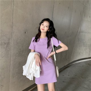 Đầm dáng suông polo chất cotton 4 chiều năng động Váy polo ngắn tay