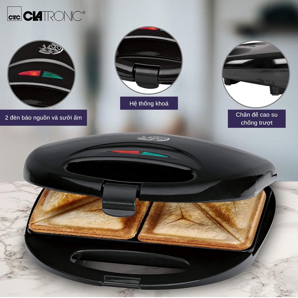 Máy nướng bánh mì, sandwich CLATRONIC ST 3477 [Hàng Đức]