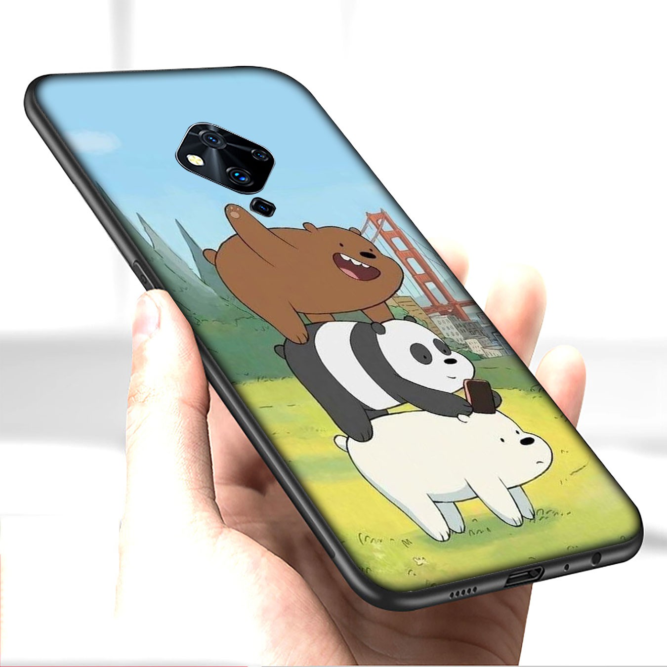 Samsung Galaxy A02S J2 J4 J5 J6 Plus J7 Prime A02 M02 j6+ A42 + Casing Soft Silicone H32 Cute We Bare Bears Phone Case