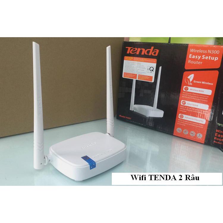 [⚡️GIÁ SỐC] Bộ phát Wifi Tenda N301 – Router Chuẩn N Không Dây Tốc Độ 300Mbps