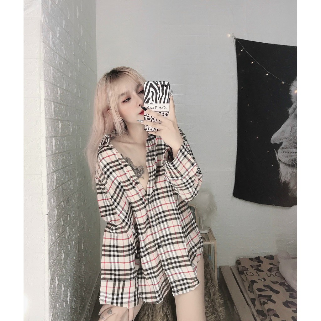 áo sơ mi form rộng b b r di sang chảnh